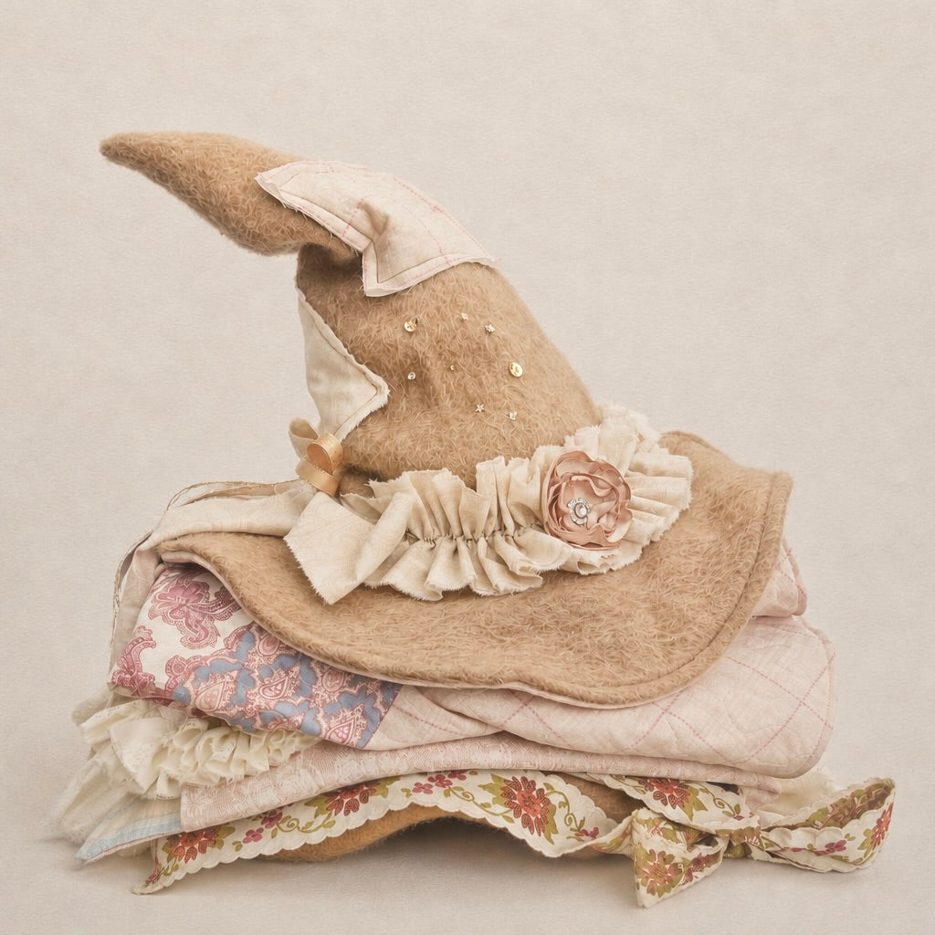 brown patchy witches hat from Marla & Moon